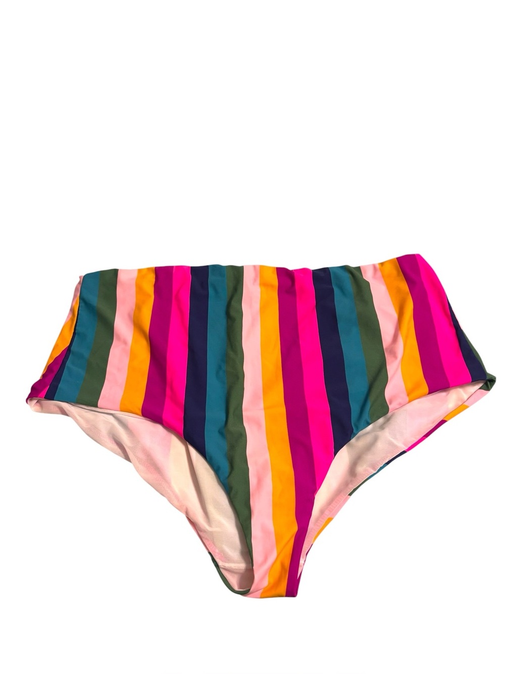 Torrid High Waist Rainbow Striped Swim Bottoms Size‎ 4